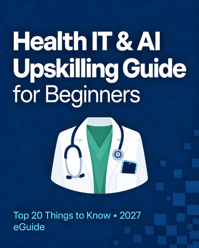 Health IT & AI Upskilling Guide for Beginners. Top 20 Things to Know, 2027. eGuide.